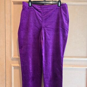 Purple Velveteen Pants